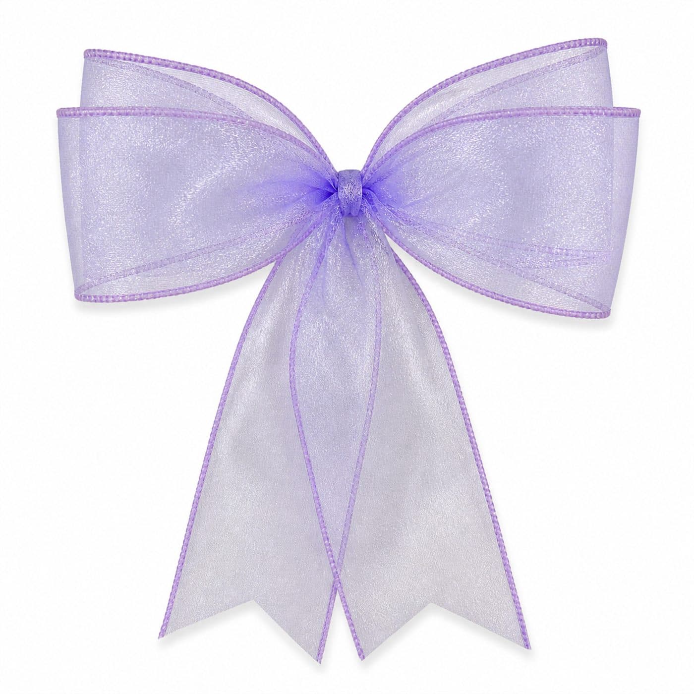 4 Loop Light Purple Sheer Bow