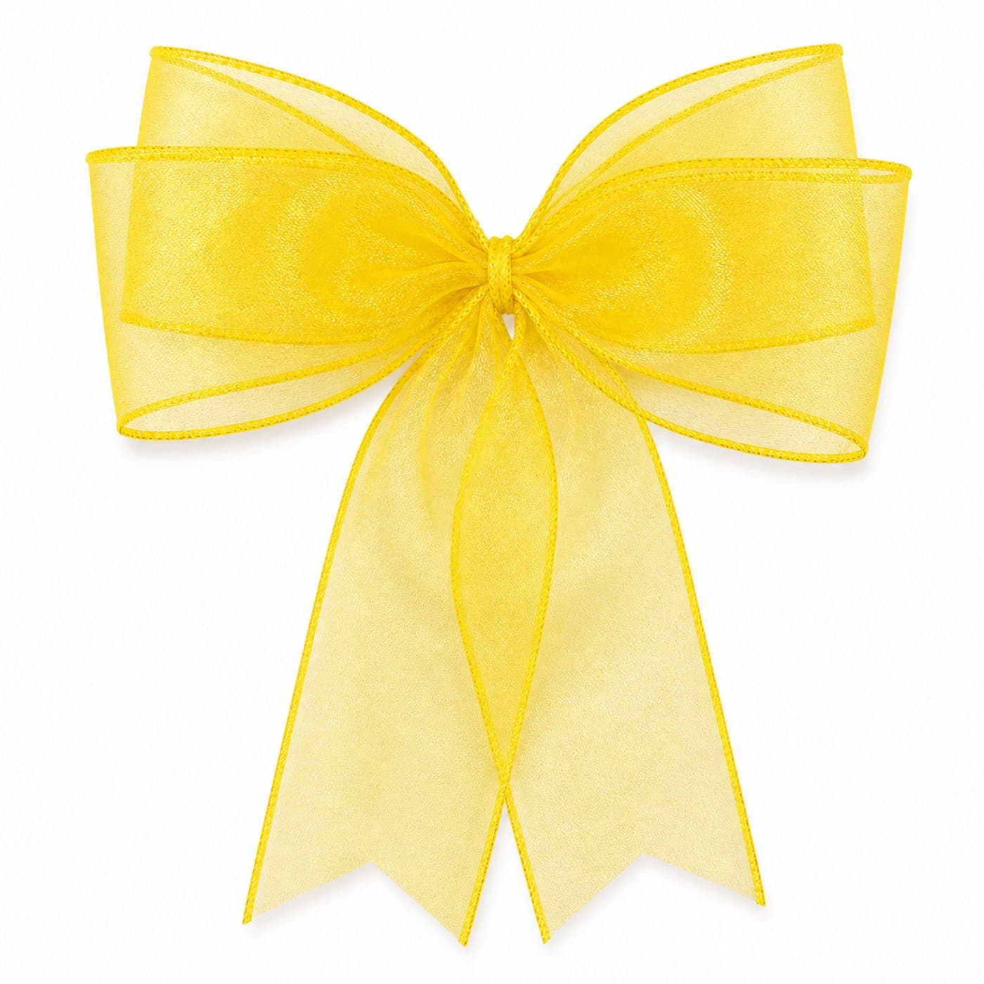 4 Loop Yellow Sheer Bow