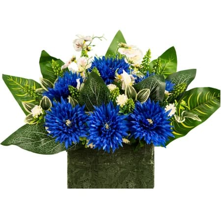 Blue Chrysanthemums