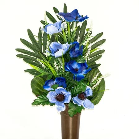 Light Blue Dark Blue Poppy