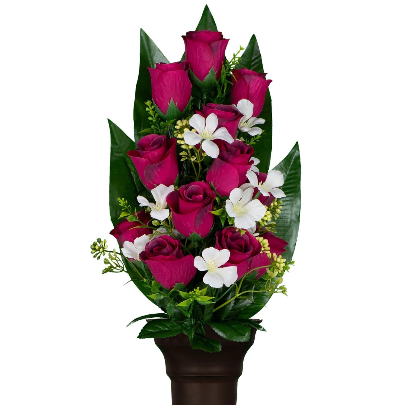 Fuchsia Roses with Jasmine