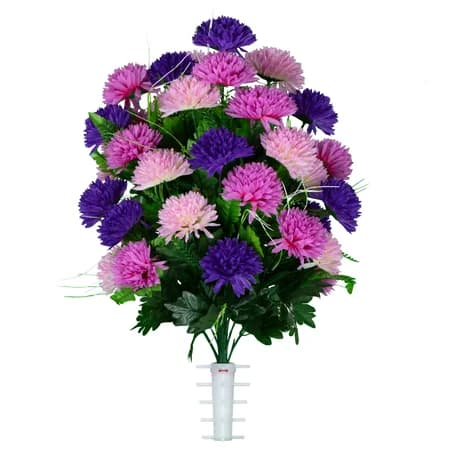 Purple and Pink Mums