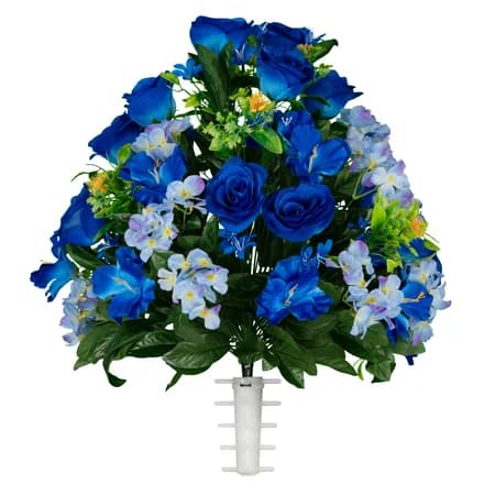 Blue Roses and Hydrangea