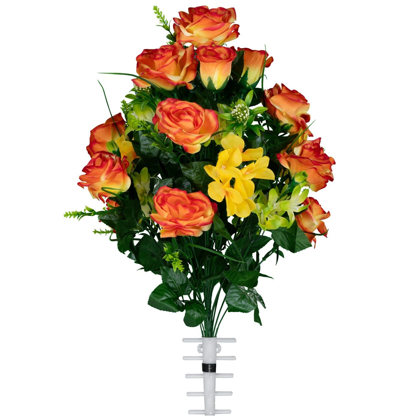 Sunrise Roses with Yellow Accents