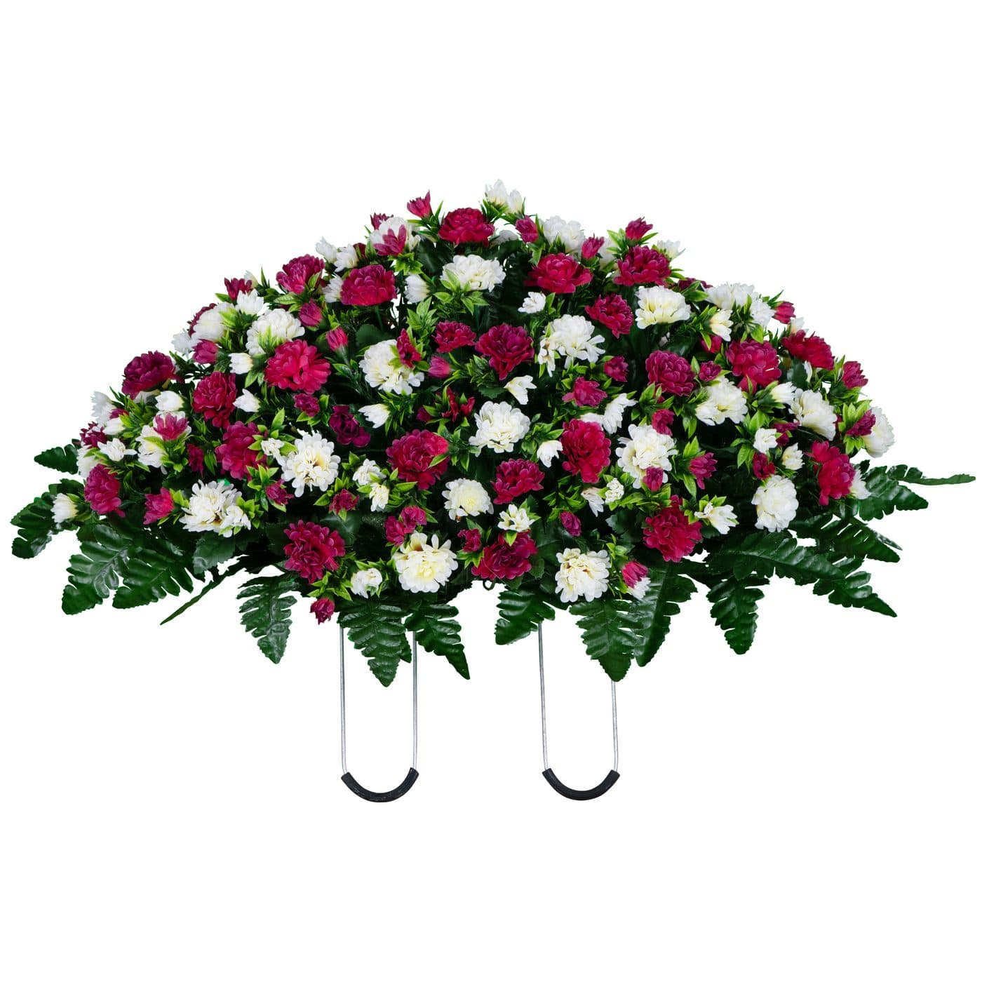 Deep Magenta and Cream Mums