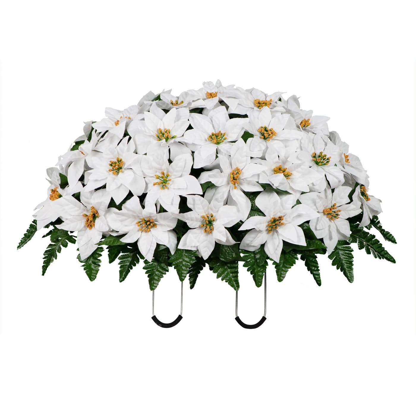 White Poinsettia Saddle