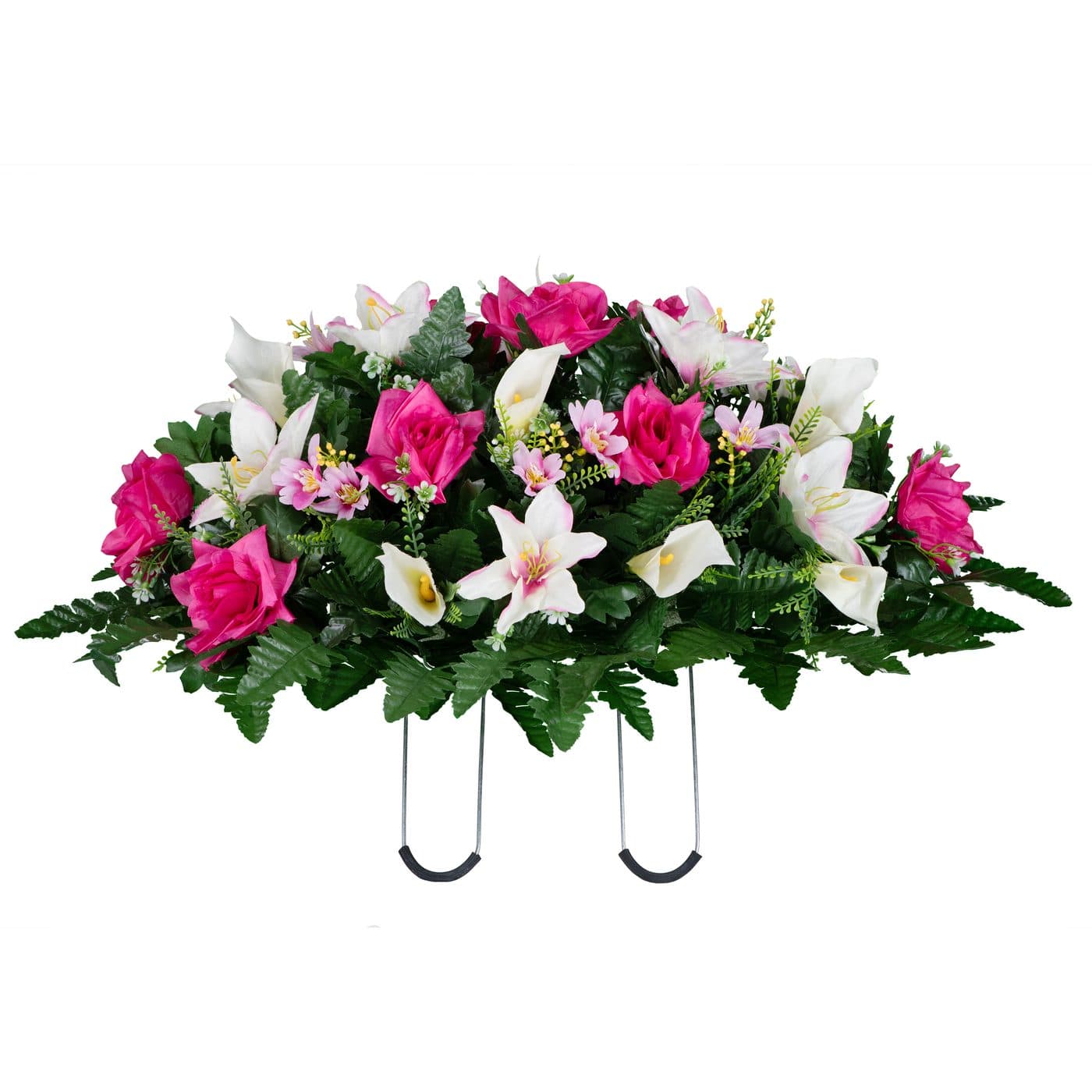 White Calla Lily and Pink Rose