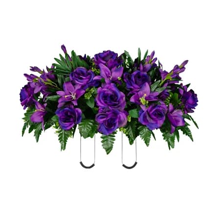 Purple Gladiolus Rose and Lily