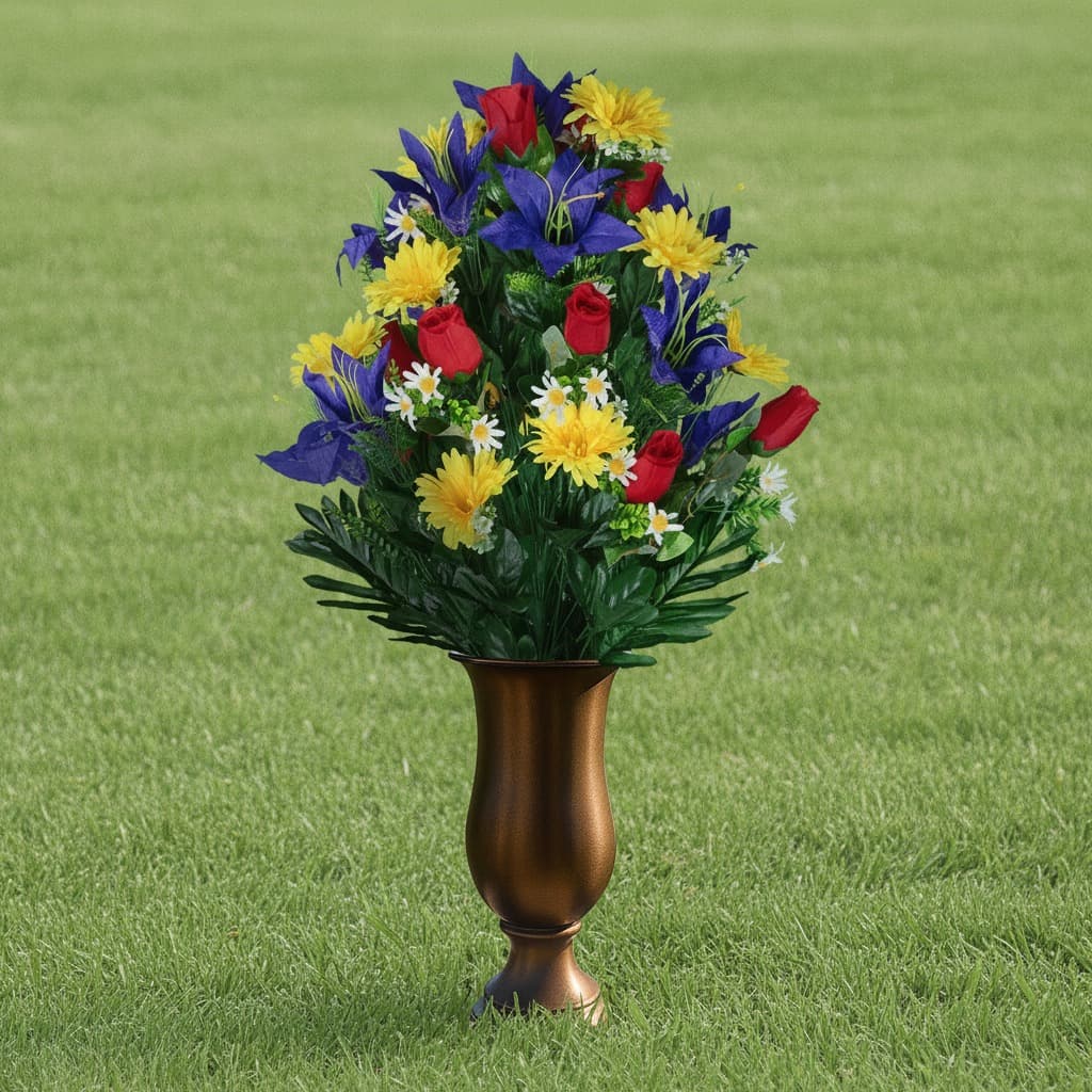 Silk flower arrangement