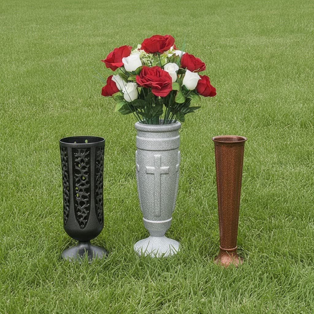 Cemetery vases
