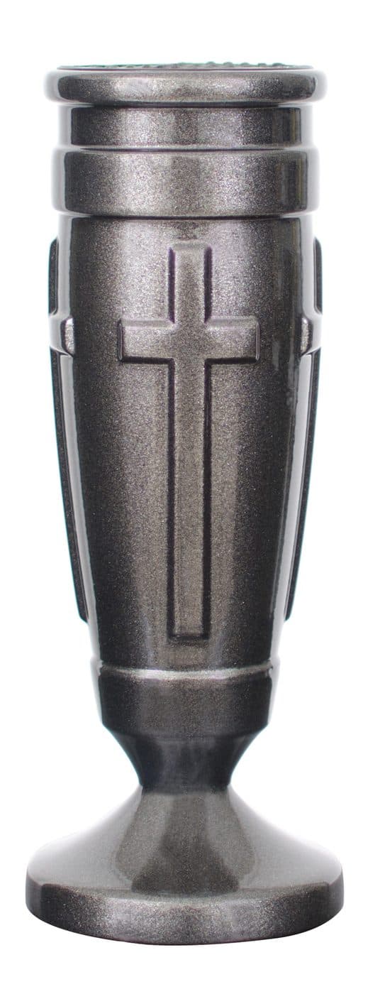 Regal Cross — Upright Memorial Vase