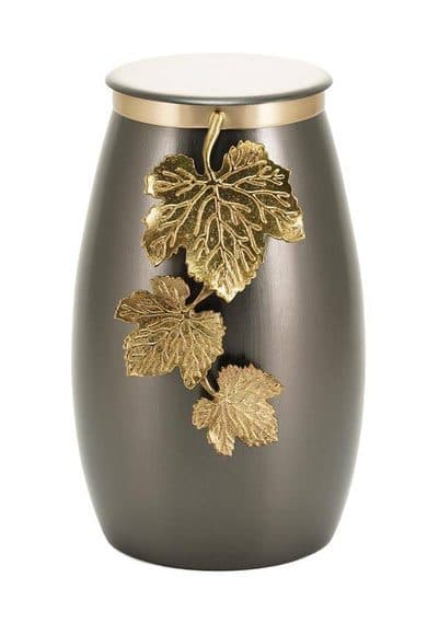 Windsong Leaves Slate/Bronze Urn — Windsong Urn
