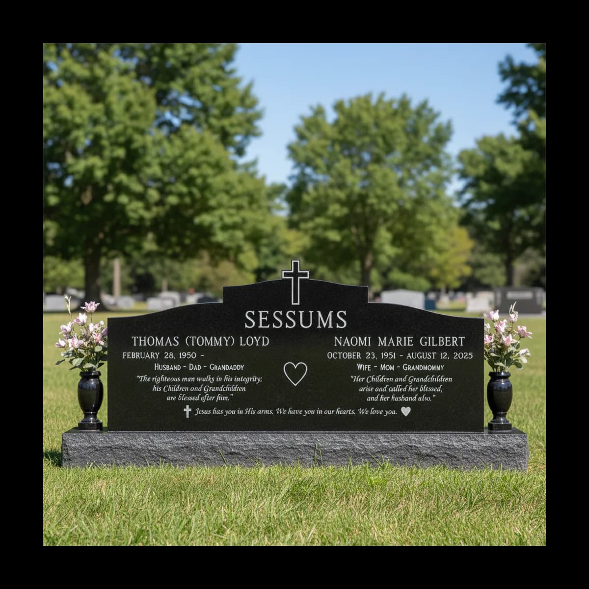 Stepped Serpentine Cross Companion Upright - View 1